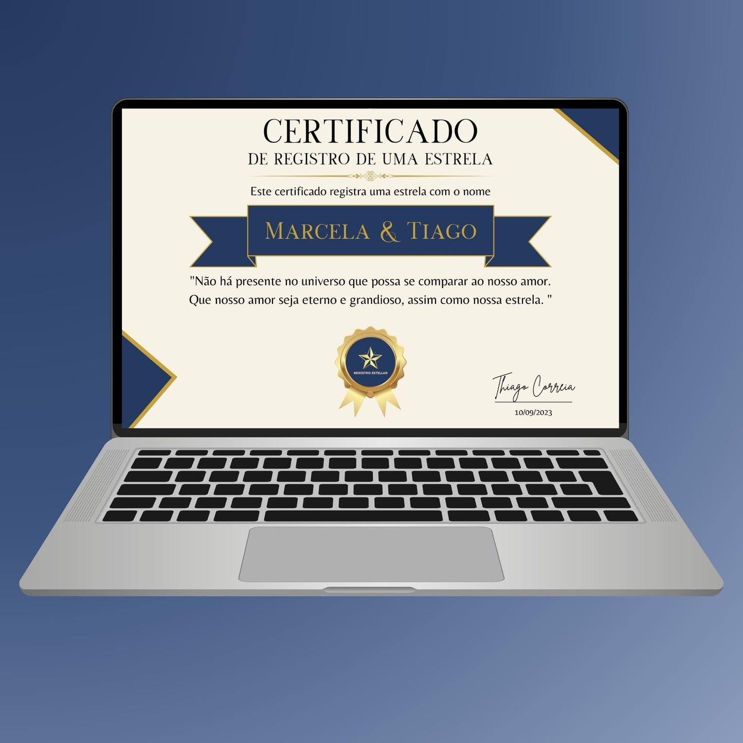 Registro de Estrela com Certificado + Brindes